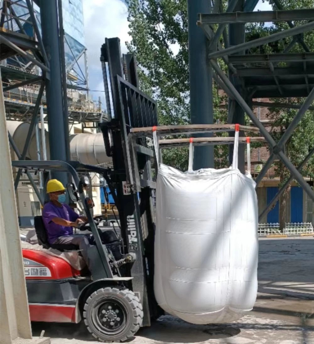 Coated Tubular Cement FIBC with Filling and Discharge Spouts