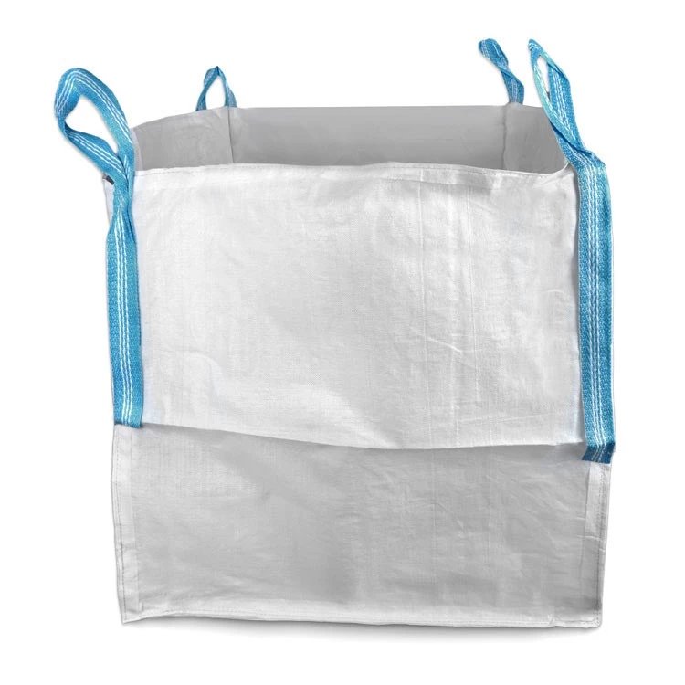 Uncoated White Construction Bulk Bag with Fill Spout